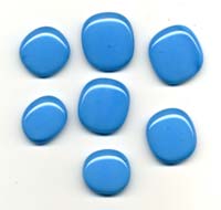 Light blue glass pendants