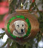 Turned Hardwood Ornament - Labrador Retriever